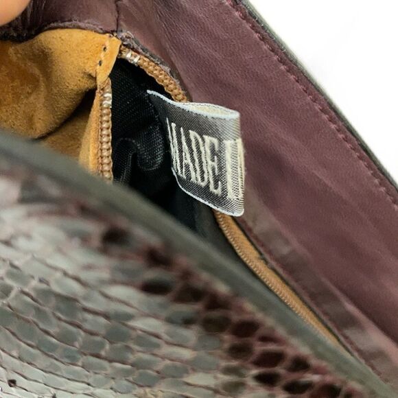 MAURO GOVERNO For SUAREZ NY Snakeskin Purple Bag - Picture 11 of 13